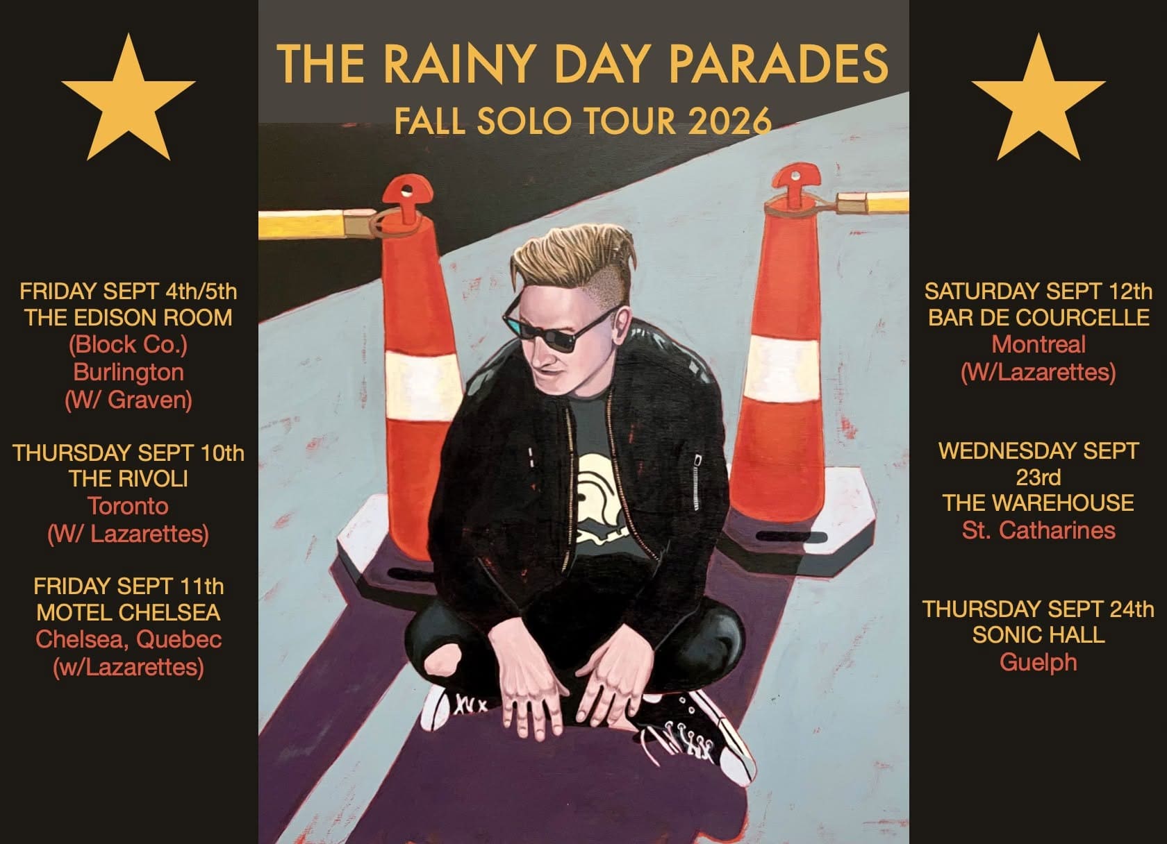 Rainy Day Parades Fall Solo Tour 2026 Banner